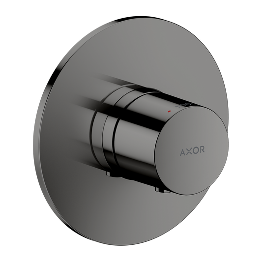 Axor One Polished Black Chrome Thermostatic Trim