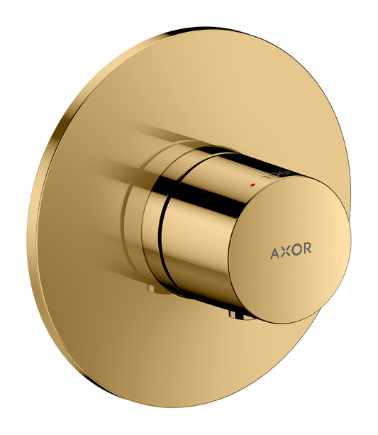 Axor One Polished Gold Optic Thermostatic Trim