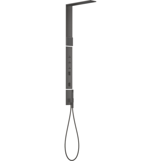 Axor ShowerComposition 1.75 GPM Brushed Black Chrome Shower Column Set