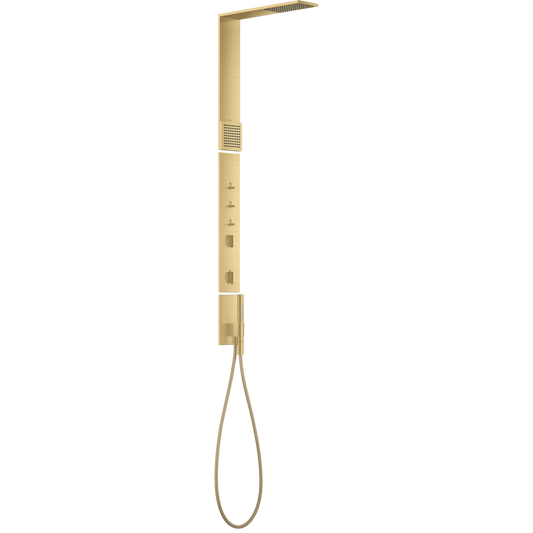 Axor ShowerComposition 1.75 GPM Brushed Gold Optic Shower Column Set