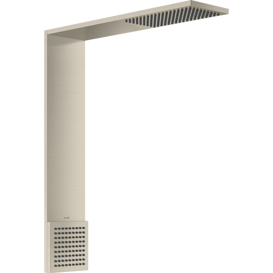 Axor ShowerComposition 2.5 GPM 1-Jet Overhead Shower and Shoulder Shower Brushed Nickel Shower Module