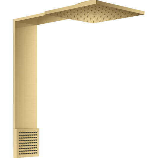 Axor ShowerComposition 2.5 GPM 2-Jet Overhead Shower 1-Jet Shoulder Shower Brushed Gold Optic Shower Module