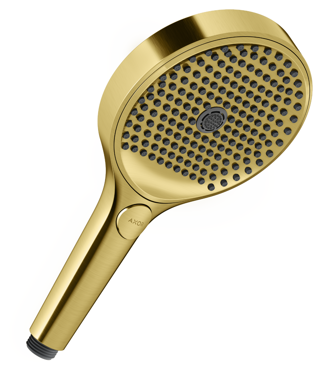 Axor ShowerSolutions 1.5 GPM 130 3-Jet Brushed Gold Optic Handshower