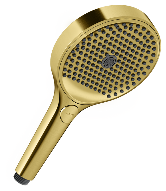 Axor ShowerSolutions 1.5 GPM 130 3-Jet Brushed Gold Optic Handshower