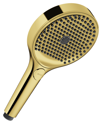 Axor ShowerSolutions 1.5 GPM 130 3-Jet Polished Gold Optic Handshower