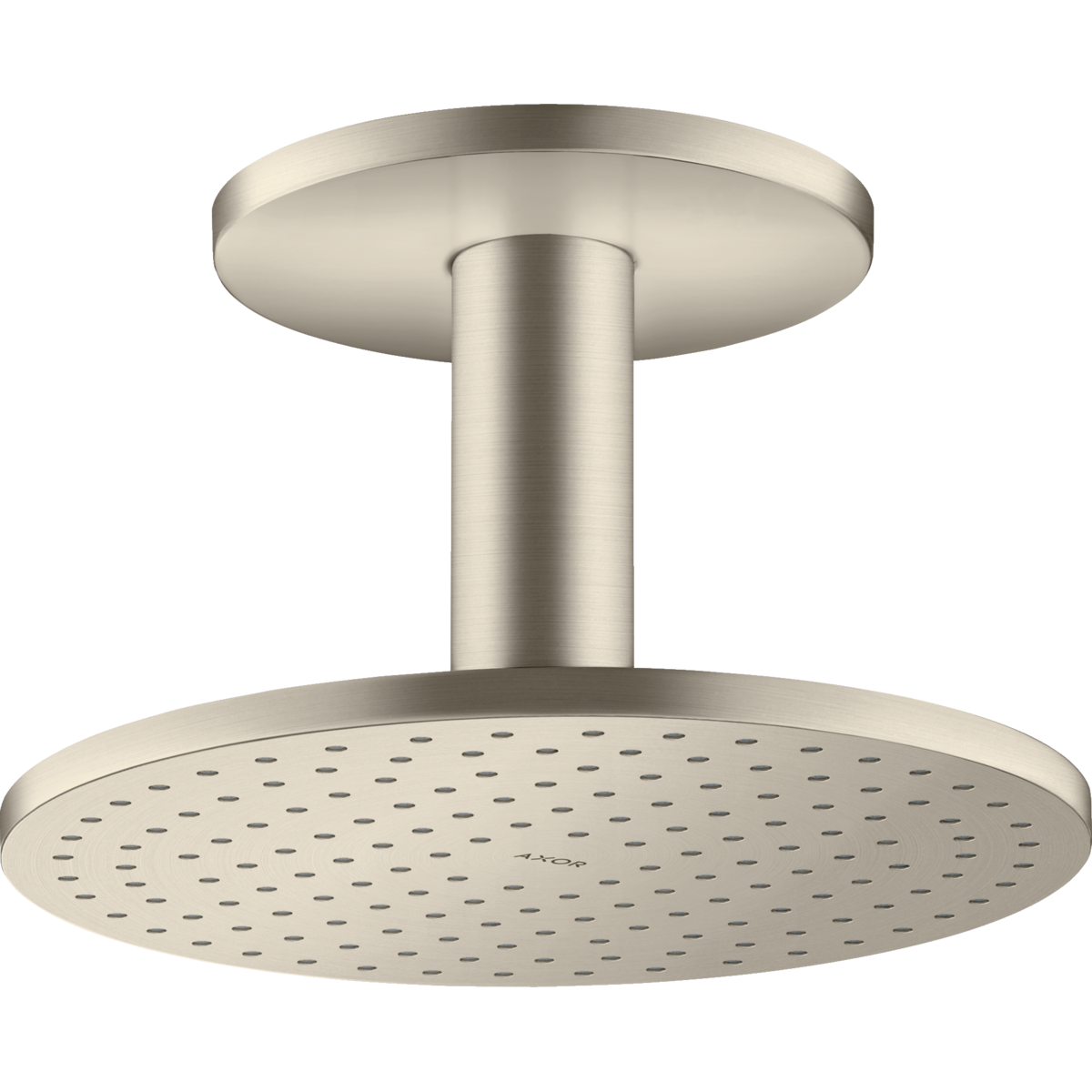 Axor ShowerSolutions 2.5 GPM 250 2-Jet Brushed Nickel Showerhead With Ceiling Connection