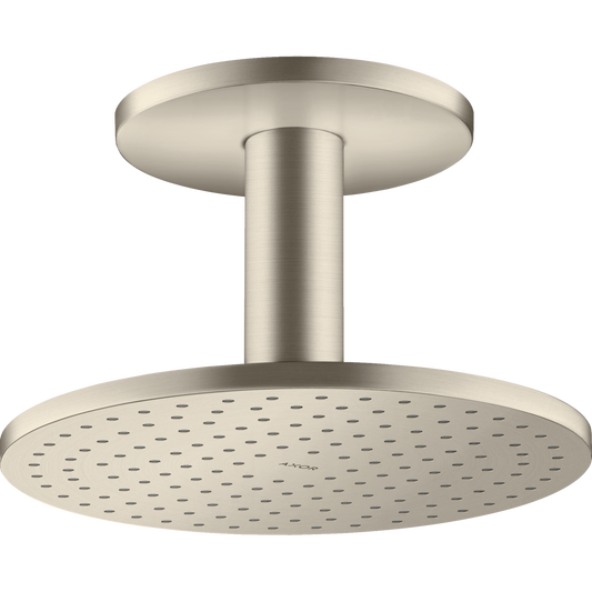 Axor ShowerSolutions 2.5 GPM 250 2-Jet Brushed Nickel Showerhead With Ceiling Connection