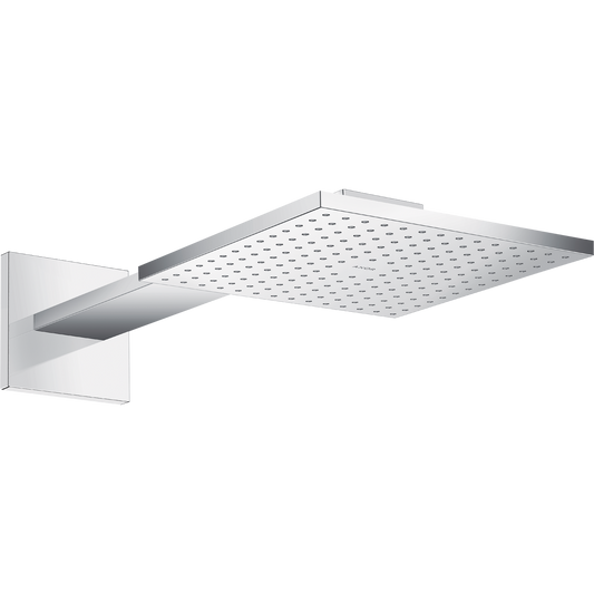 Axor ShowerSolutions 2.5 GPM 250 2-Jet Chrome Square Showerhead With Showerarm Trim