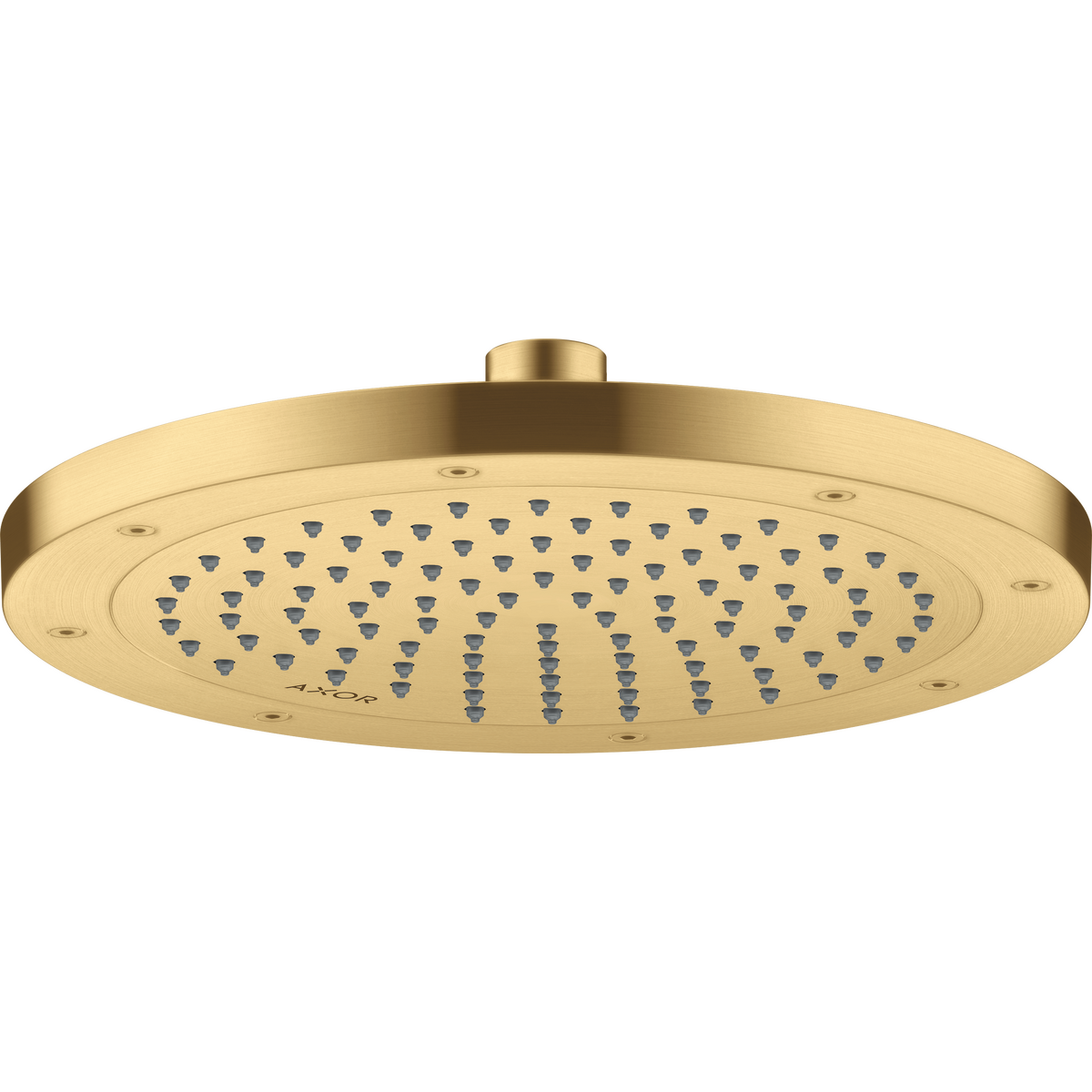 Axor ShowerSolutions 1.5 GPM 245 1-Jet Brushed Gold Optic Rain Showerhead