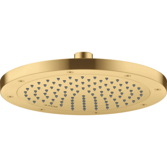Axor ShowerSolutions 1.5 GPM 245 1-Jet Brushed Gold Optic Rain Showerhead