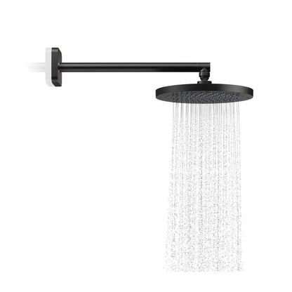 Axor ShowerSolutions 1.5 GPM 245 1-Jet Matte Black Rain Showerhead