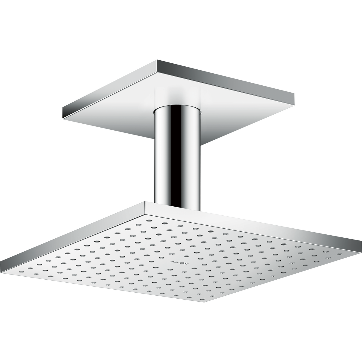 Axor ShowerSolutions 2.5 GPM 250 2-Jet Chrome Square Showerhead With Ceiling Connection