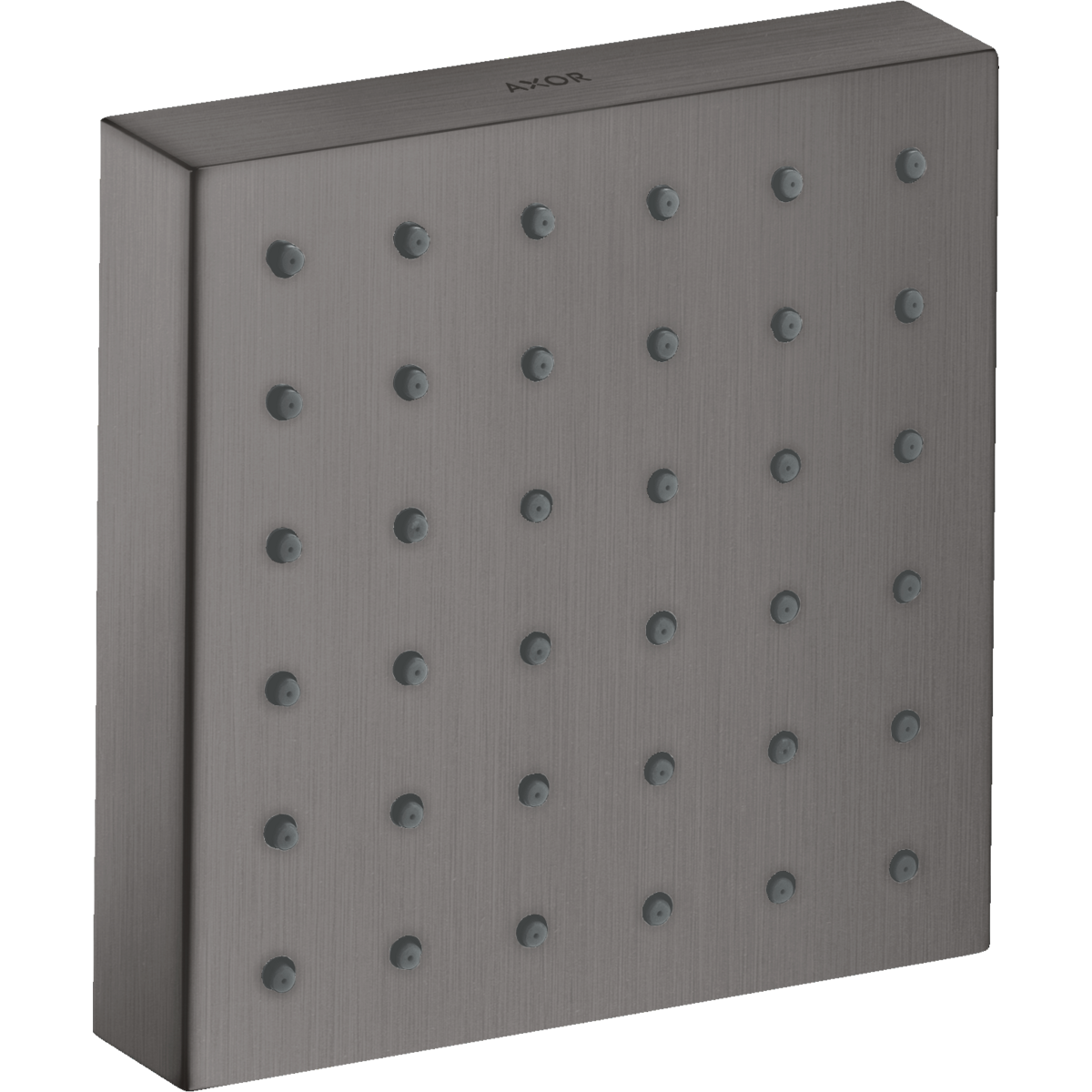 Axor ShowerSolutions 5" x 5" 1.5 GPM Square Brushed Black Chrome Bodyspray