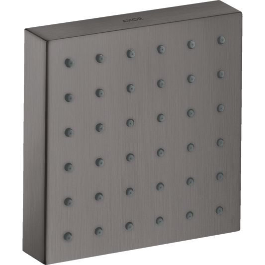 Axor ShowerSolutions 5" x 5" 1.5 GPM Square Brushed Black Chrome Bodyspray