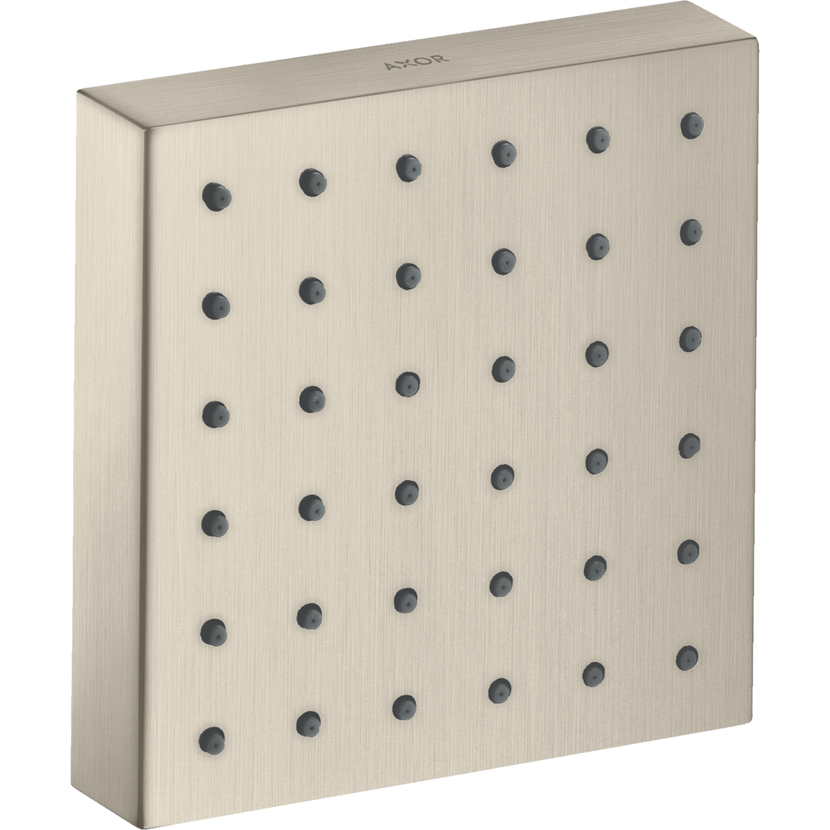 Axor ShowerSolutions 5" x 5" 1.5 GPM Square Brushed Nickel Bodyspray