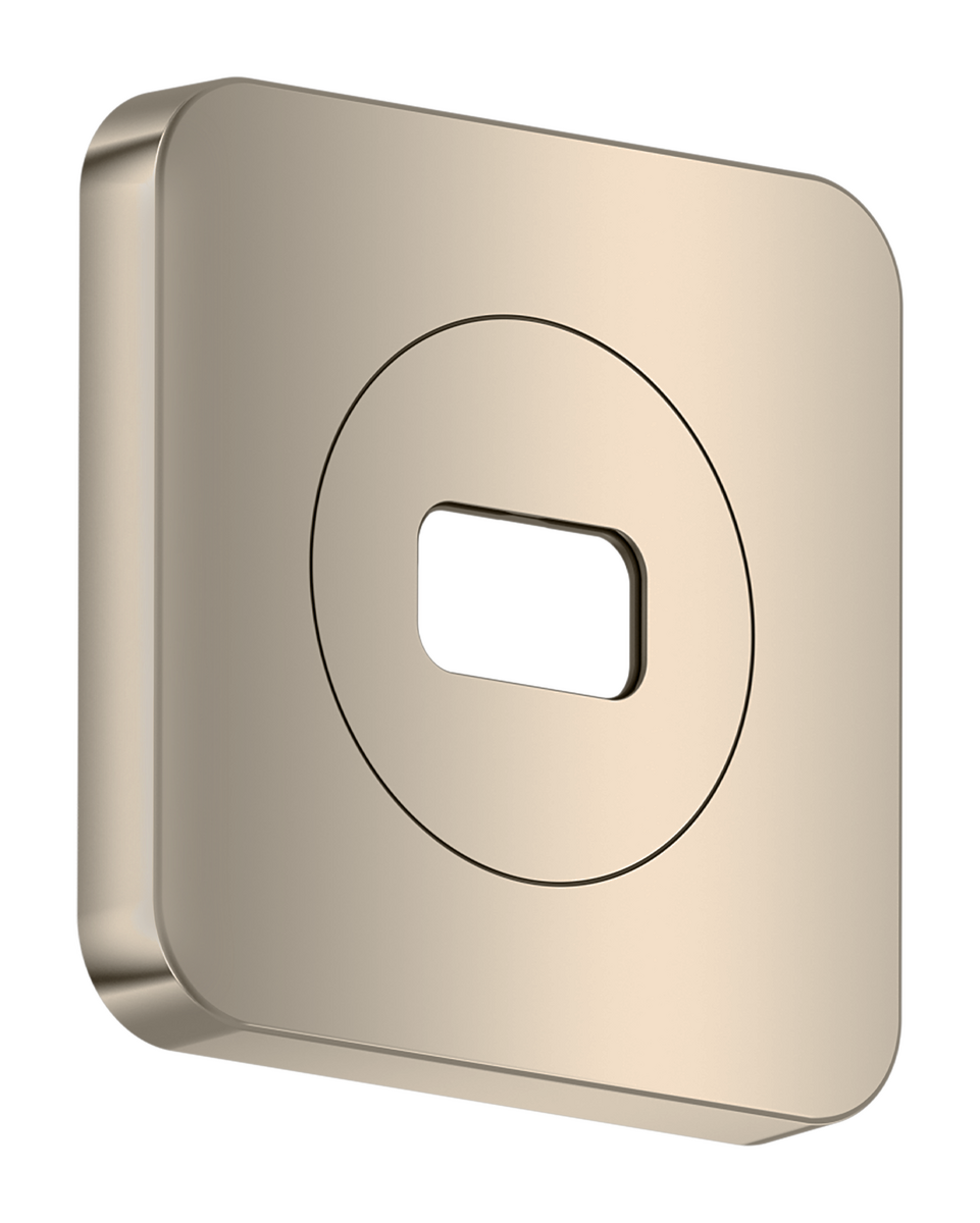 Axor ShowerSphere 120/120 Soft Square Polished Nickel Escutcheon