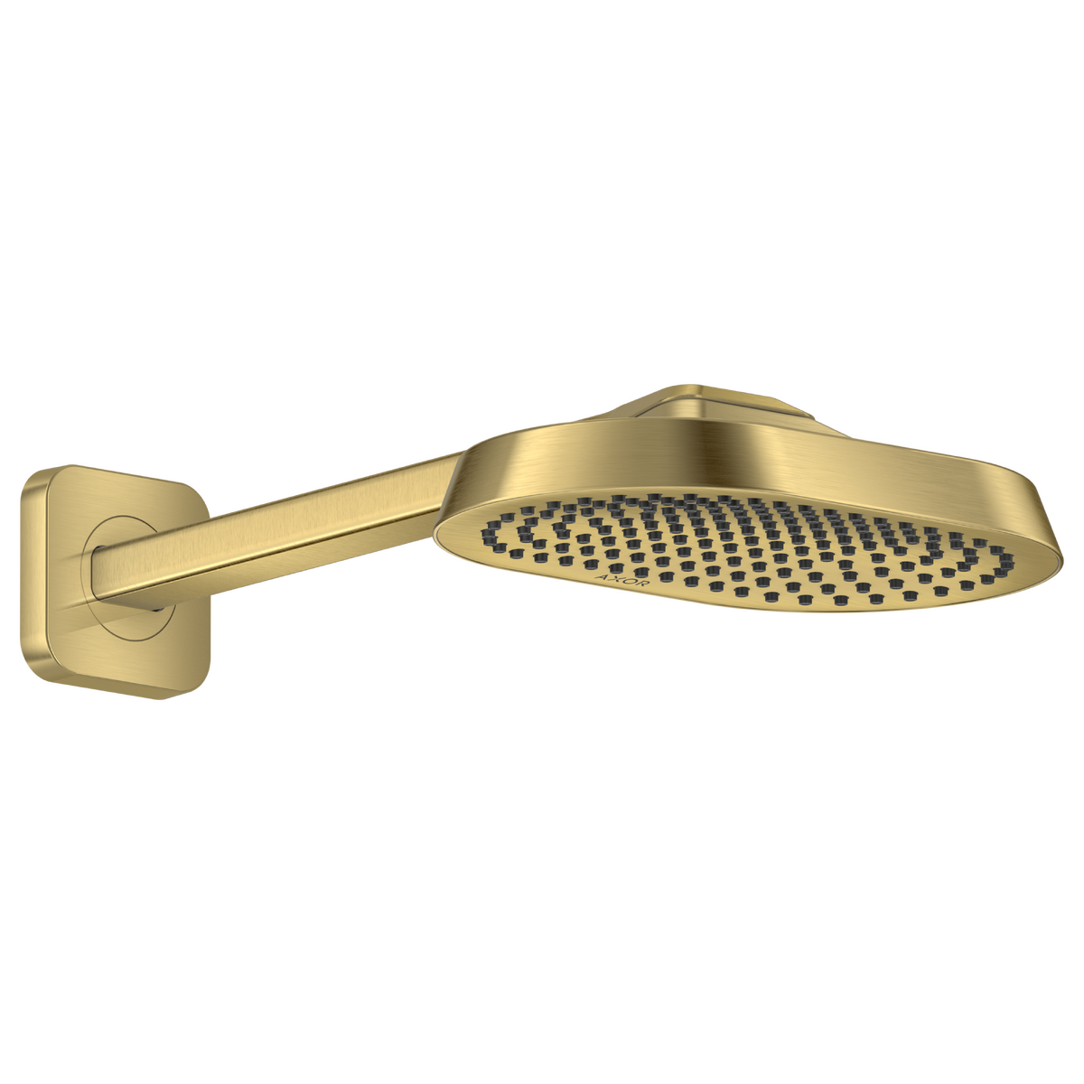 Axor ShowerSphere 2.5 GPM 250 1-Jet Brushed Brass Showerhead With Shower Arm