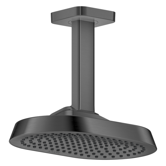 Axor ShowerSphere 1.5 GPM 250 1-Jet Ceiling Connection Brushed Black Chrome Showerhead