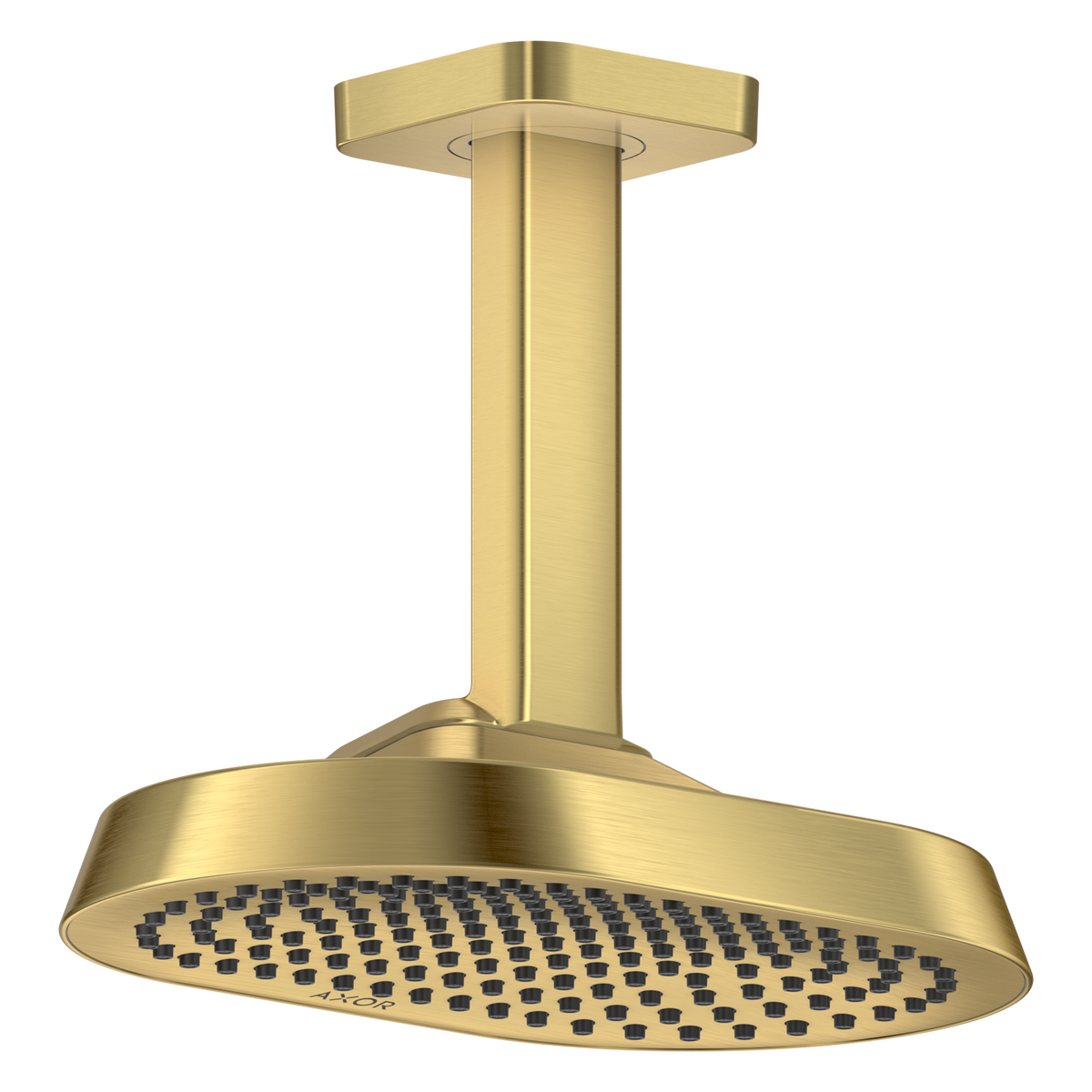 Axor ShowerSphere 1.5 GPM 250 1-Jet Ceiling Connection Brushed Gold Optic Showerhead