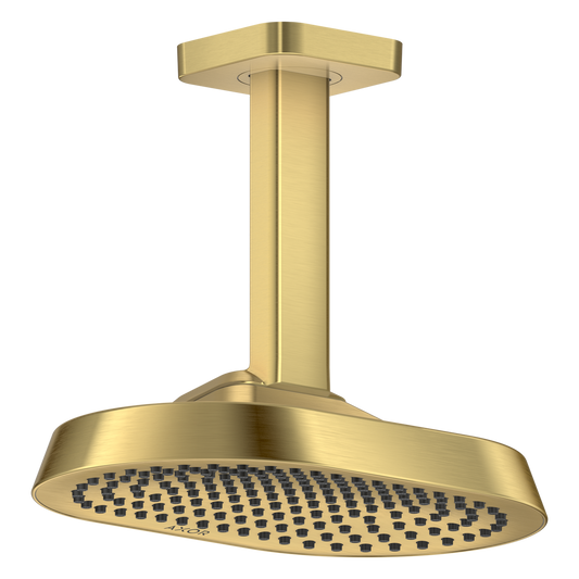 Axor ShowerSphere 1.5 GPM 250 1-Jet Ceiling Connection Brushed Gold Optic Showerhead