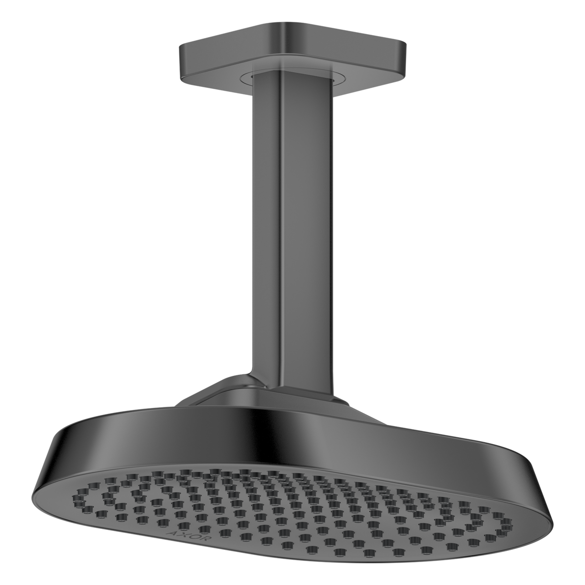 Axor ShowerSphere 1.5 GPM 250 1-Jet Ceiling Connection Polished Black Chrome Showerhead