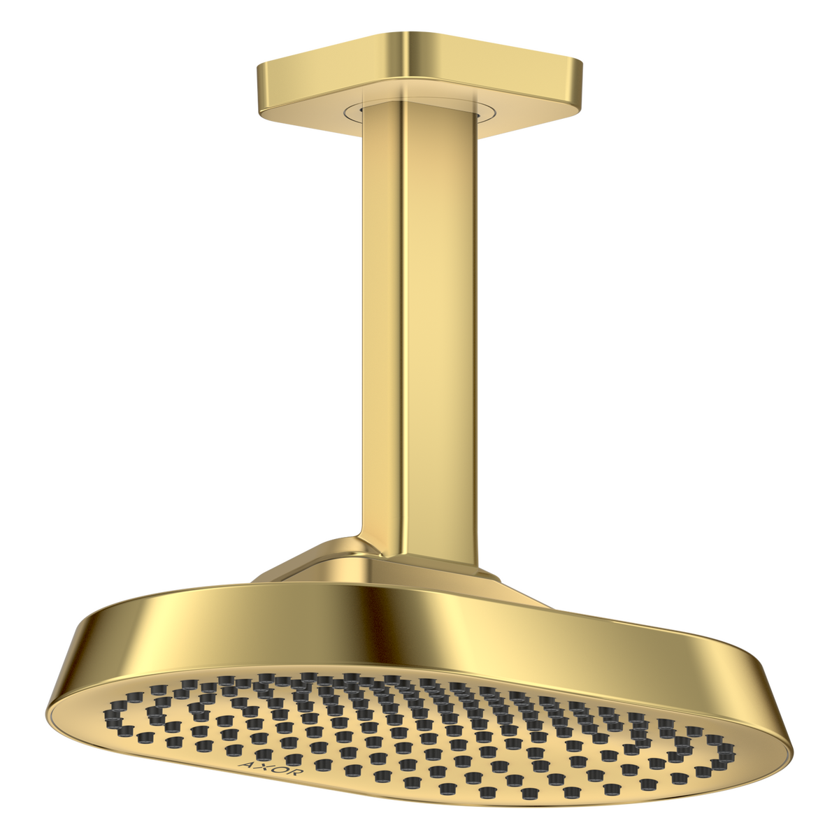 Axor ShowerSphere 1.5 GPM 250 1-Jet Ceiling Connection Polished Gold Optic Showerhead