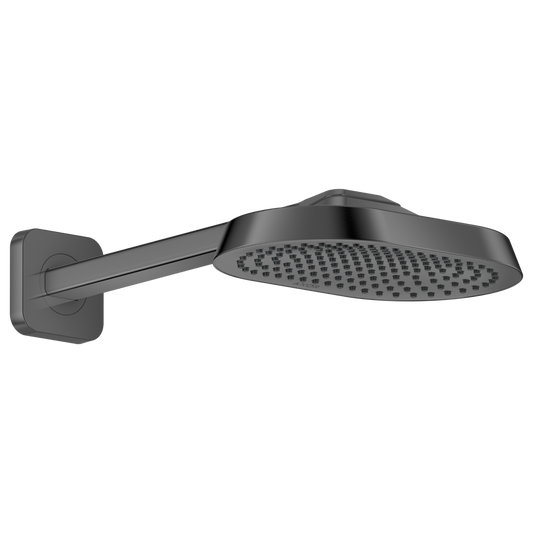 Axor ShowerSphere 1.75 GPM 250 1-Jet Polished Black Chrome Showerhead With Shower Arm