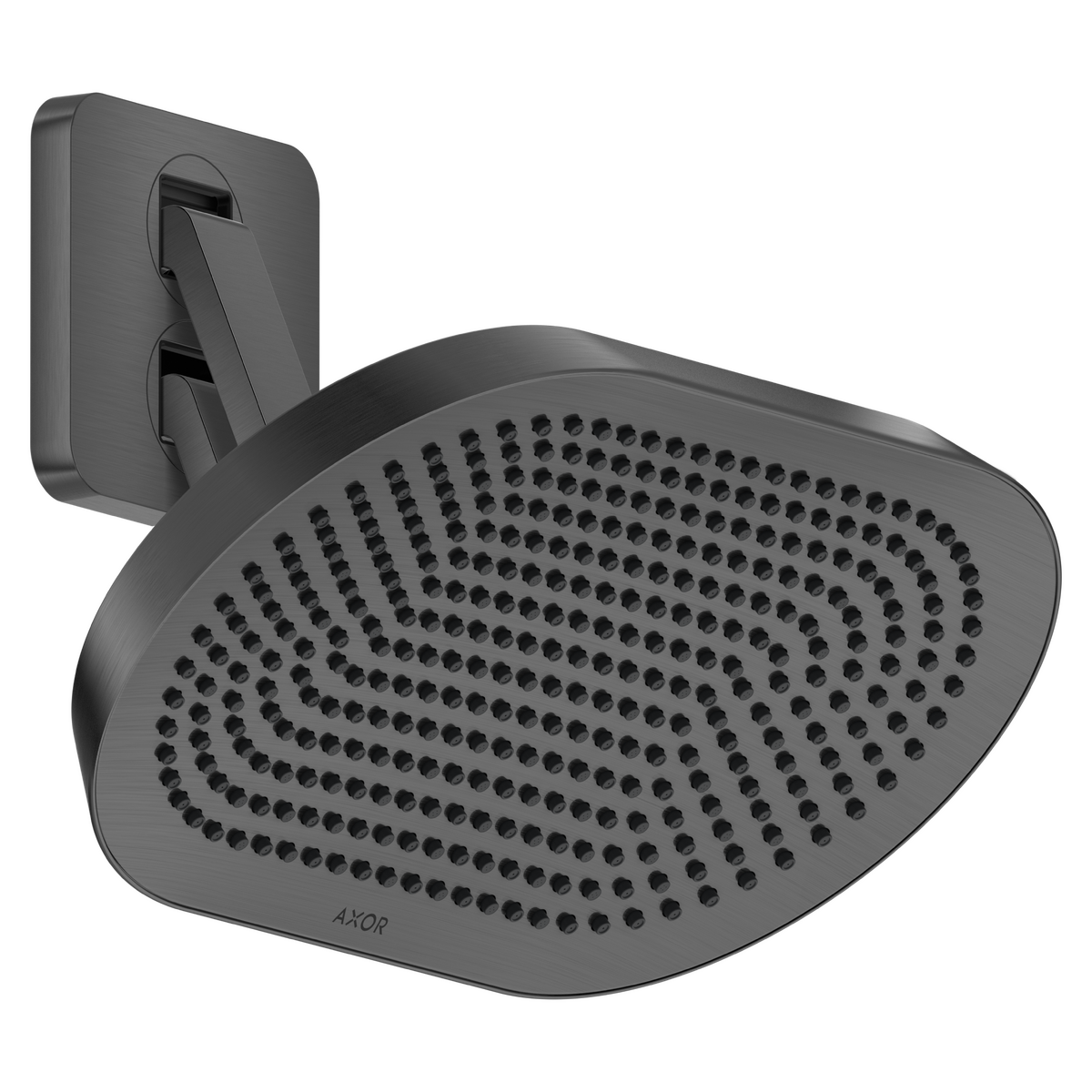 Axor ShowerSphere 1.75 GPM 370 2-Jet Brushed Black Chrome Showerhead With Adjustable Showerarm