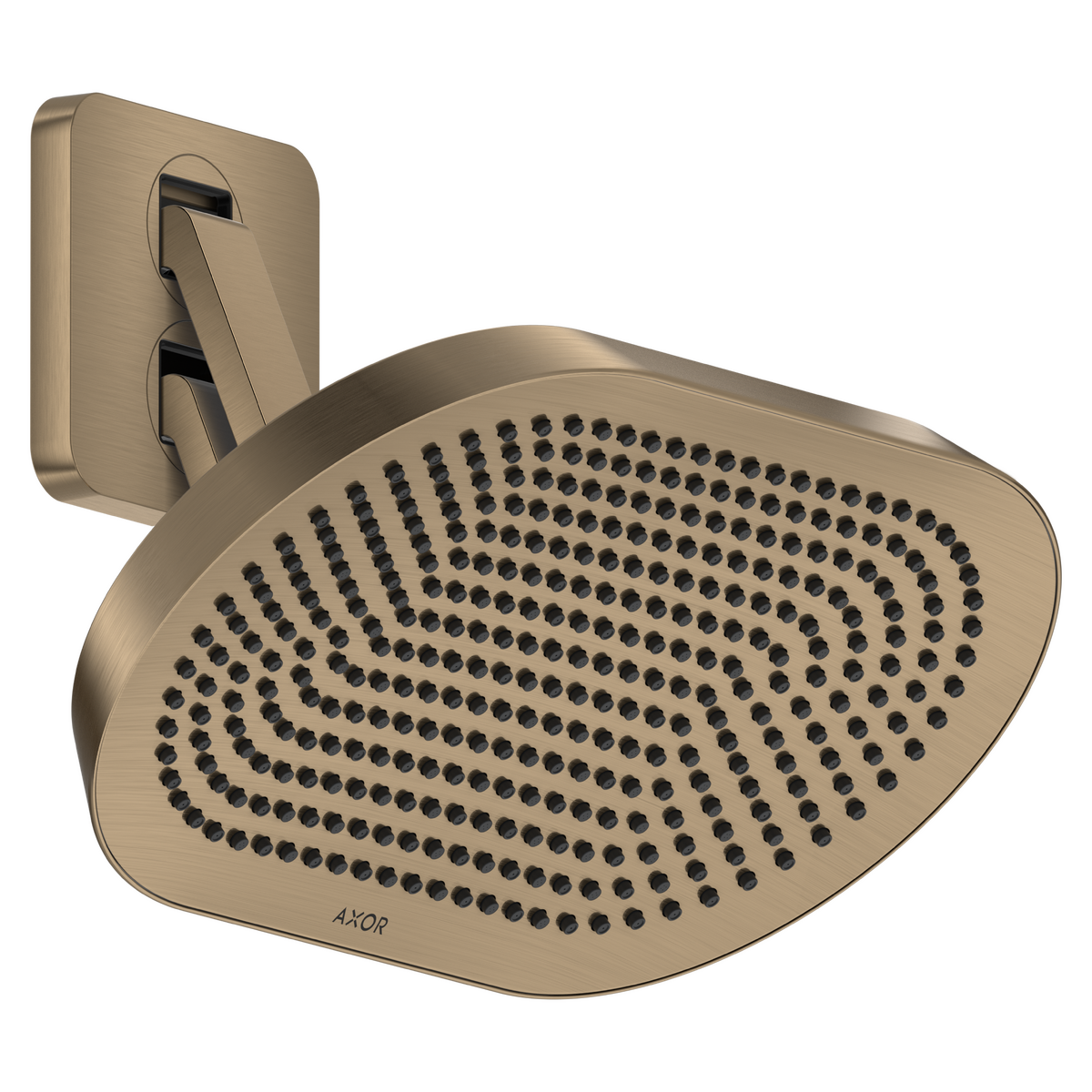 Axor ShowerSphere 1.75 GPM 370 2-Jet Brushed Bronze Showerhead With Adjustable Showerarm