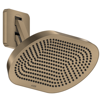 Axor ShowerSphere 1.75 GPM 370 2-Jet Brushed Bronze Showerhead With Adjustable Showerarm