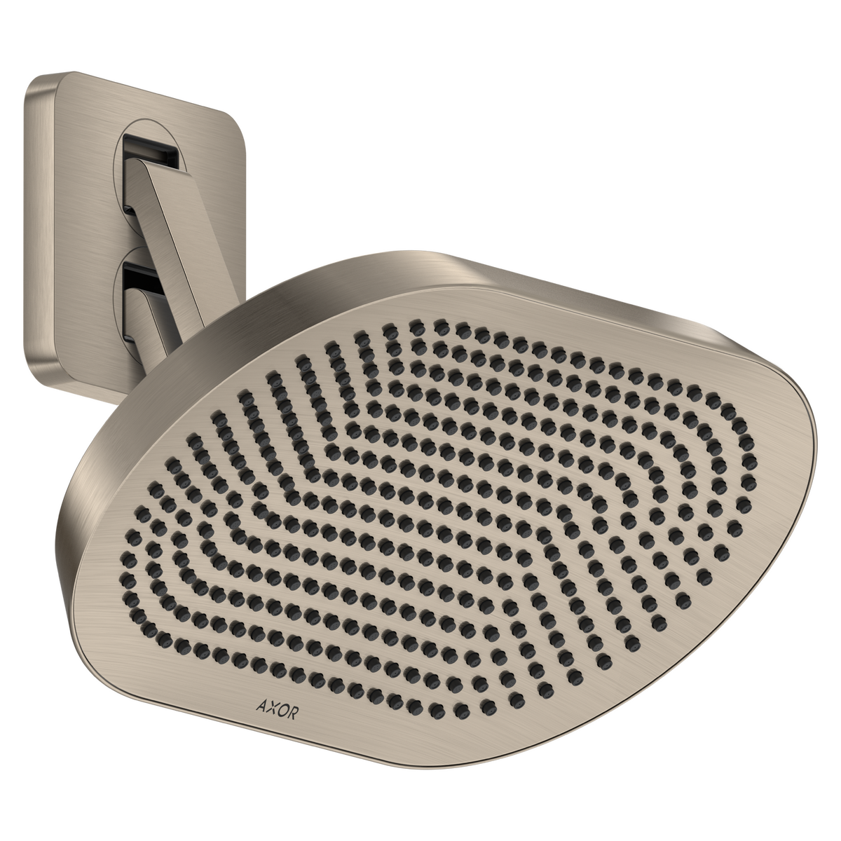Axor ShowerSphere 1.75 GPM 370 2-Jet Brushed Nickel Showerhead With Adjustable Showerarm
