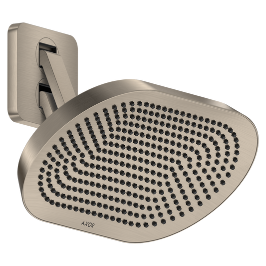 Axor ShowerSphere 1.75 GPM 370 2-Jet Brushed Nickel Showerhead With Adjustable Showerarm