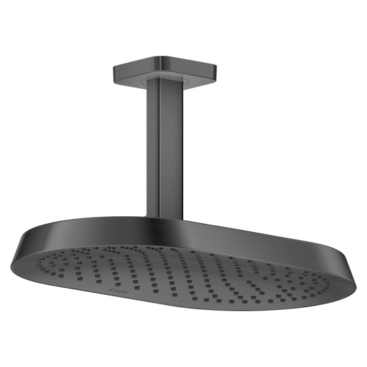 Axor ShowerSphere 2.5 GPM 370 1-Jet Ceiling Connection Brushed Black Chrome Showerhead