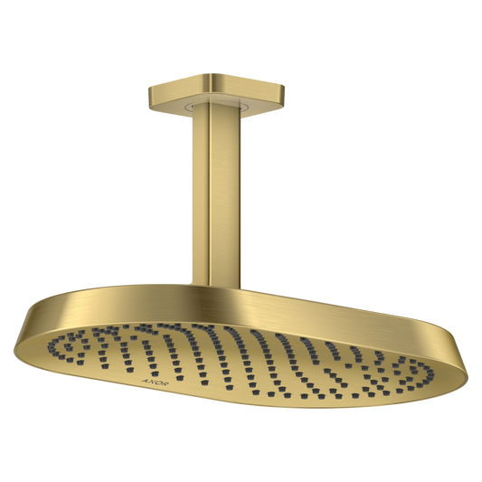 Axor ShowerSphere 2.5 GPM 370 1-Jet Ceiling Connection Brushed Brass Showerhead