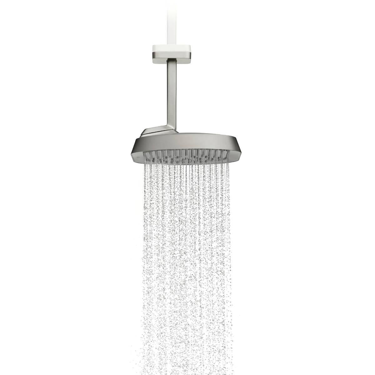 Axor ShowerSphere 2.5 GPM 370 1-Jet Ceiling Connection Brushed Nickel Chrome Showerhead
