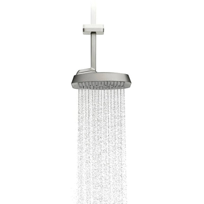 Axor ShowerSphere 2.5 GPM 370 1-Jet Ceiling Connection Brushed Nickel Chrome Showerhead