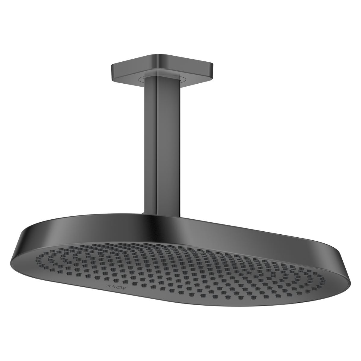 Axor ShowerSphere 1.75 GPM 370 2-Jet Polished Black Chrome Showerhead With Ceiling Connection