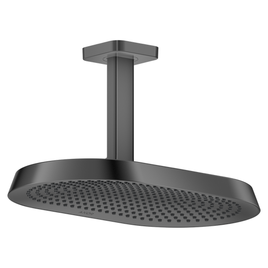 Axor ShowerSphere 1.75 GPM 370 2-Jet Polished Black Chrome Showerhead With Ceiling Connection