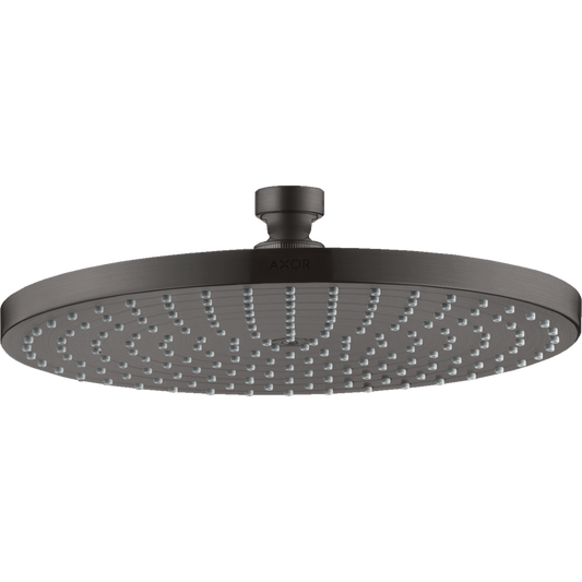 Axor Starck 1.75 GPM 240 1-Jet Brushed Black Chrome Rain Showerhead