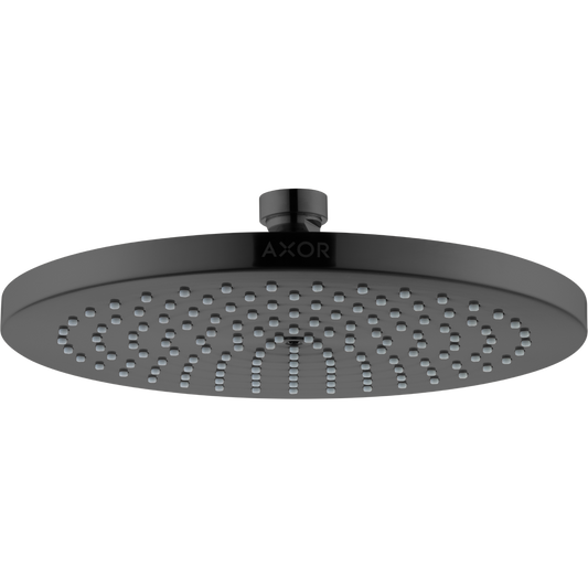 Axor Starck 1.75 GPM 240 1-Jet Polished Black Chrome Rain Showerhead