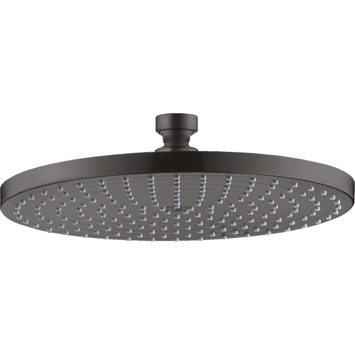 Axor Starck 2.5 GPM 240 1-Jet Brushed Black Chrome PowderRain Showerhead
