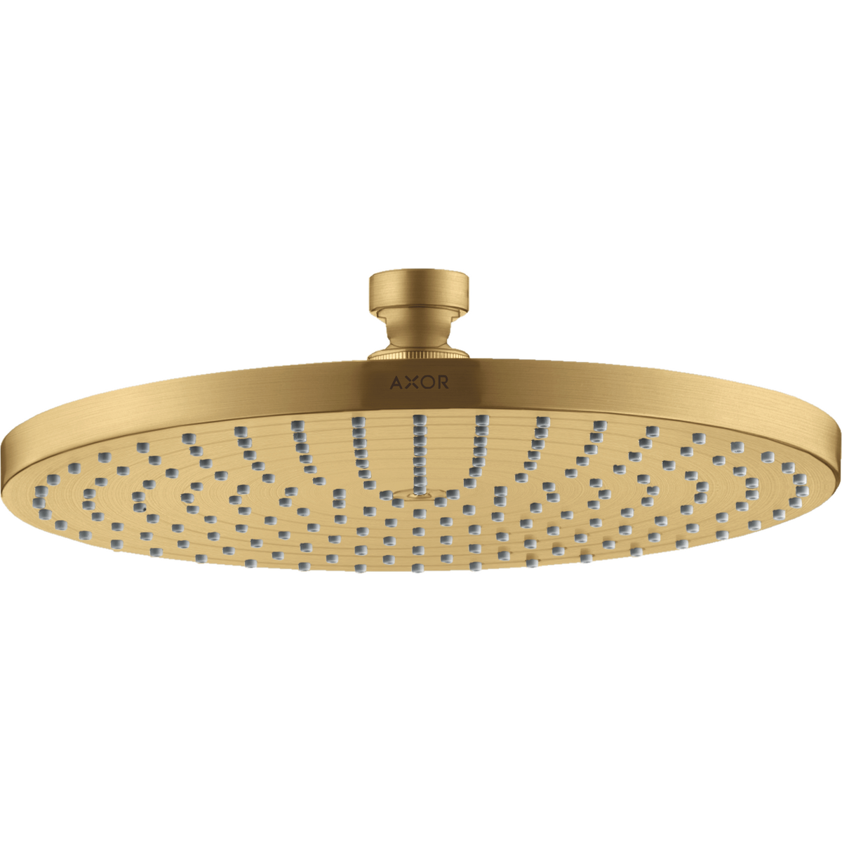 Axor Starck 2.5 GPM 240 1-Jet Brushed Gold Optic PowderRain Showerhead