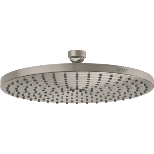 Axor Starck 2.5 GPM 240 1-Jet Brushed Nickel PowderRain Showerhead