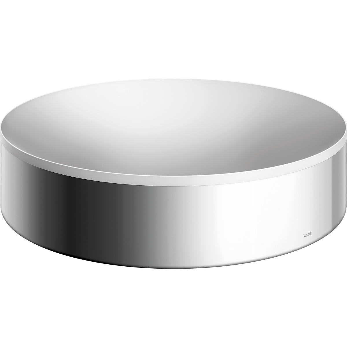 Axor Suite 15" Metal Chrome Round Sink Without Overflow