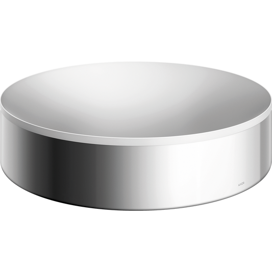 Axor Suite 15" Metal Chrome Round Sink Without Overflow