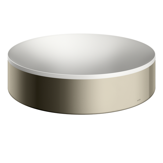 Axor Suite 15" Metal Polished Nickel Round Sink Without Overflow