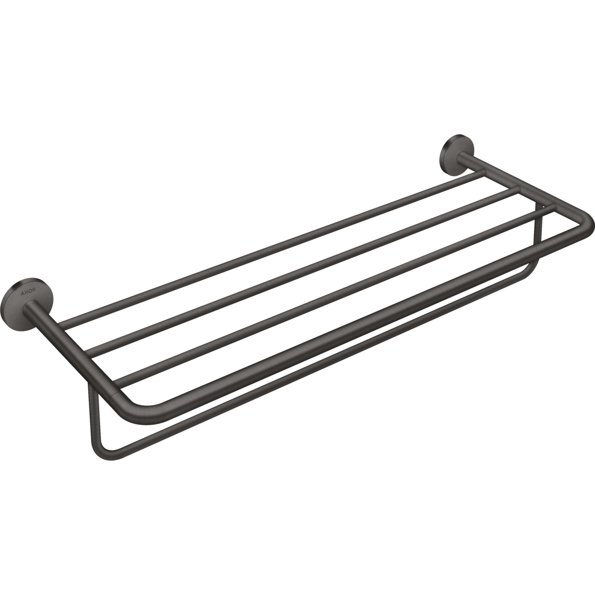 Axor Universal Circular 24" Brushed Black Chrome Towel Rack