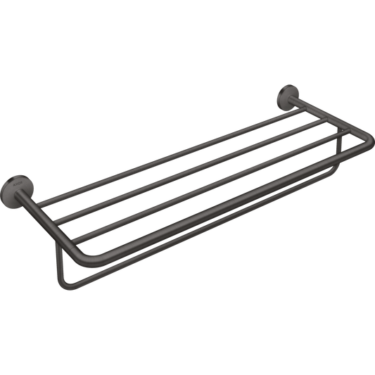 Axor Universal Circular 24" Brushed Black Chrome Towel Rack