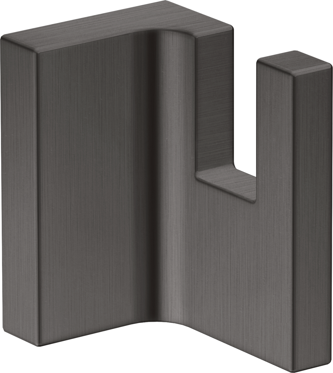 Axor Universal Rectangular Metal Wall Mounted Brushed Black Chrome Towel Hook