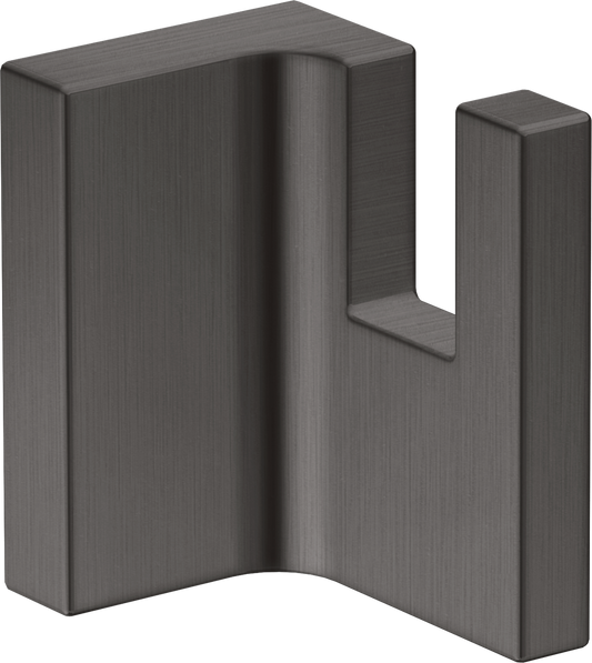 Axor Universal Rectangular Metal Wall Mounted Brushed Black Chrome Towel Hook